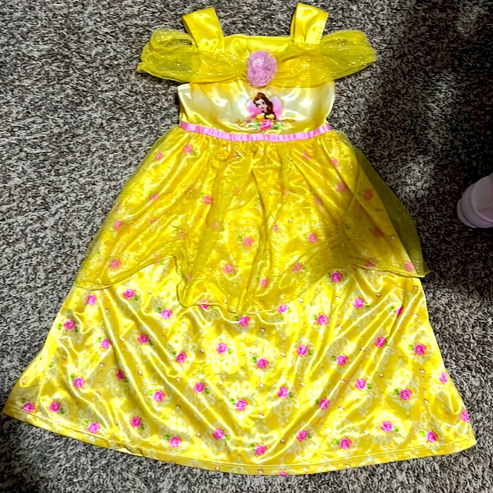 Princess Belle Nightgown Size 4T